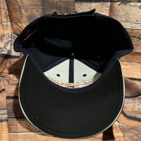 Lucas Racing Oil Products Hat Cap Navy Blue Black Racing Adjustable Strap - Picture 6 of 7